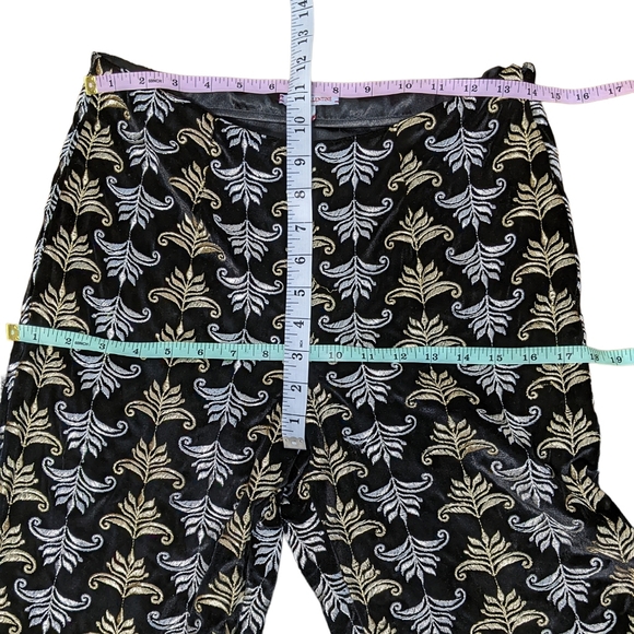 New Frances Valentine Petrie Metallic Embroidered Pants - Picture 2 of 13